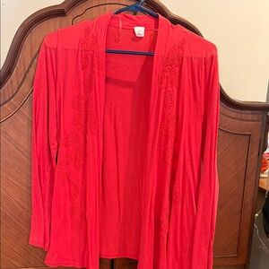 Jones New York  Vibrant Red Women's Cardigan